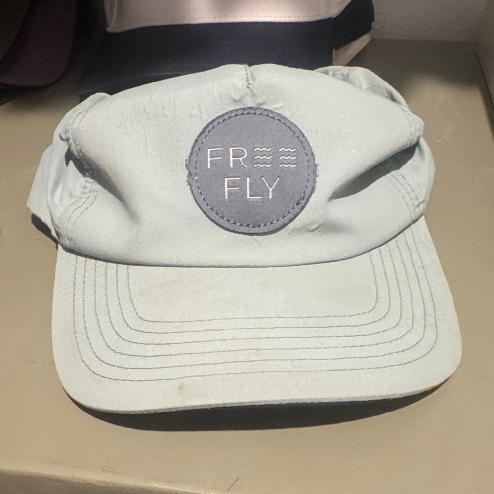 Free Fly Apparel Light Blue Cap with Navy Logo Patch